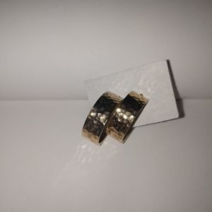 Vintage hoop stud earrings